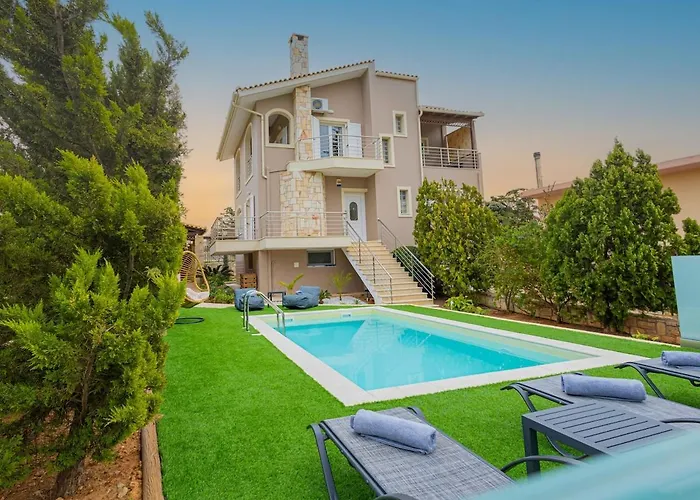 Gournes Mare Luxury Villa With Private Pool